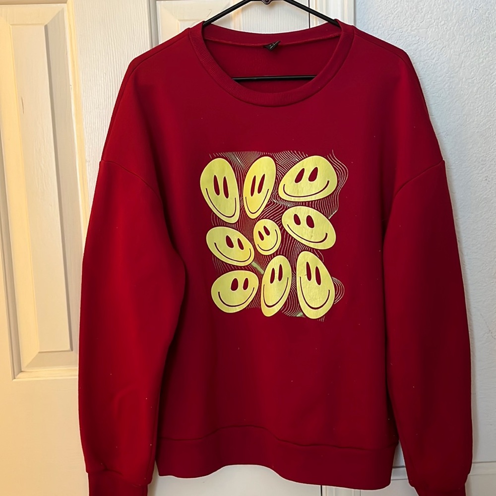 Red indie kid crewneck